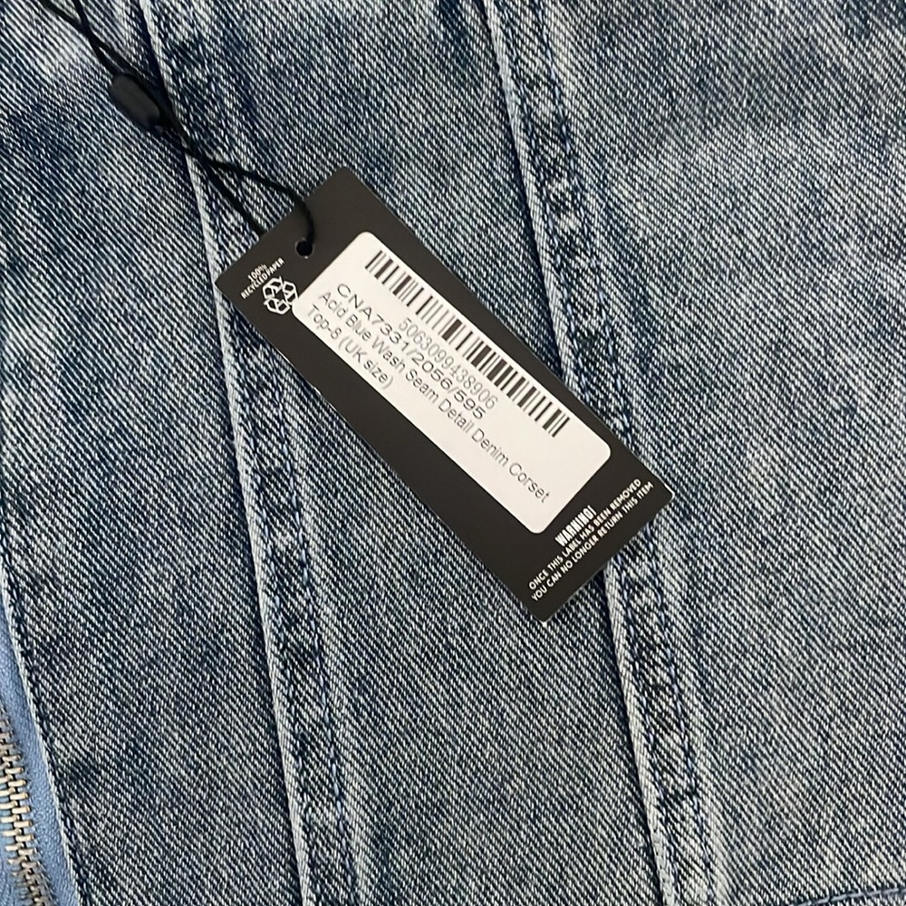 denim corset top - Picture 3 of 6